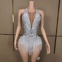 Clothing Elegant Off Shoulder Slim Fit Fringe Evening Dress Banquets Parties Performances & Music Festivals – V Neck Flowy