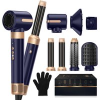 7 1 Hair Dryer Brush Brushless High Speed Hair Dryer Diffuser Ionic Blow Dryer Hot Air Styling Comb Auto Hair Curler