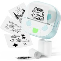 Mini impresora térmica de pegatinas Bluetooth D21: rotuladora portátil para el hogar, la escuela y la oficina, compatible con Android