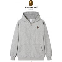 A Bathing Ape Autumn And Winter Unisex High-quality Casual Zipper Hooded Sweatshirt, Available In 6 Colors