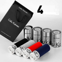 Underwear & Sleepwears boxed men's underwear pure cotton boxer briefs antibacterial solid color tin gift box boxer briefs