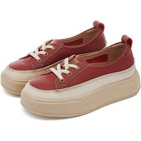 MingLiu Small Size 34, Large Size 41, Retro 2025 Spring/summer New Item, Thick Soled Height Increasing White Shoes, Ethnic Style Women's Shoes