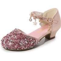 Girls' Dress Sandals - Crystal Embellished Strappy Heels | Formal & Party Shoes