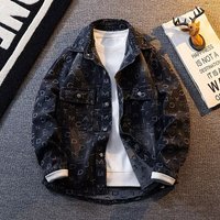 Cowboy Jacket Spring Autumn Trendy Brand Cool Stylish Collared Shirt Loose Casual Workwear Jacket