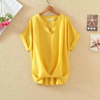 chiffon large loose short sleeve