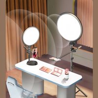Professional LED Ring Light Adjustable Stand & Remote – 3 Temperature Dimmable Beauty Light Live Streaming