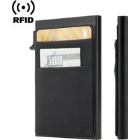 Bags RFID Anti Theft Aluminum Alloy Card Holder Bank Card Holder Protective Cover Ultra Thin Business Card Box Side Push Metal Card Box