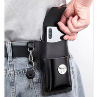 Upgraded mobile phone belt bag working on construction sites mobile phone holster that can hold cigarette cases hang keys wear belts