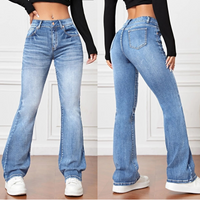 Fashion Jeans High-waisted Loose Slimming Pants
