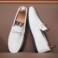 SHLIANG Slip On Flat Bottom Casual Loafers Soft Bottom Comfortable Durable Polyurethane Upper Fashionable Flats X0029