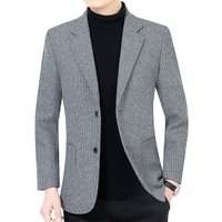 Spring Autumn New Style Men's Business Casual Suit Middle Aged Dad Single Piece Jacket