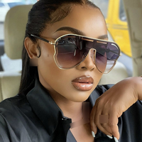 One Piece Large Frame Toad Shaped Sunglasses Hot Sunglasses Fashion Cross Border Sunglasses