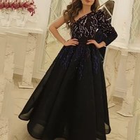 long sprinkle gold annual meeting host performance dress dress