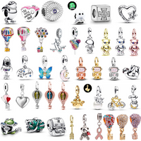 Jewelry Findings & Components Bracelet Female Accessories DIY High Quality Shiny Crystal Hot Air Balloon Beaded Pendant