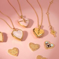 & Jewelry Elegant Titanium Steel Heart Shell Pendant Necklace Openable Locket Electroplated Gift Valentines Day