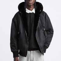 Clothing 24 Winter Hooded Reversible Bomber Jacket