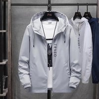 Men’s coat spring and autumn trendy loose casual versatile autumn and winter hooded personalized jacket for men