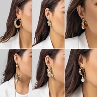 Earrings Earrings Accessories Punk Design Water Niche Smooth Tear Drop Earrings