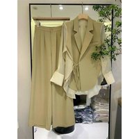 Clothing Large Temperament Suits Early Autumn Professional Formal Wear Sleeveless Suit Collar Jacket Three Piece Suit