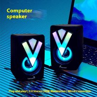 RGB USB Computer Speakers PC & Laptop Wired Desktop Soundbar Home & Office Use