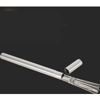 Stainless steel barbecue skewer tube skewer tube storage cylindrical steel drill storage box barbecue utensils