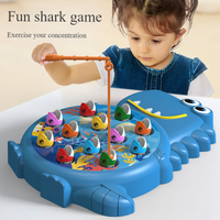 magnetic dinosaur fishing tray early education puzzle development parent interactive fishing toy set