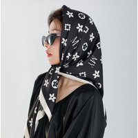 90 * 90cm Silk Sca Square Sca Versatile Decorative Sca Sca Neck Fashion Style Suit Thin Strip Square