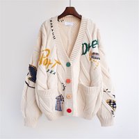 Design Niche Lazy Style Loose Sweater Jacket