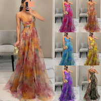 Cloak Sequined Chiffon Banquet Evening Dress Two piece Set