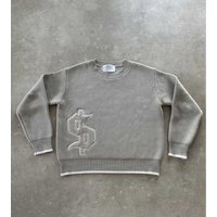 Trendy Street Style Casual Loose Long sleeved Top Autumn Winter Pullover Round Neck Knitted Sweater