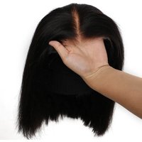 Wear Glueless Hair Wig HD Straight Short Bob Closure Plucked Human Wigs Pre Cut Lace Ready To Go