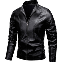 clothing PU leather coat trend casual plus leather jacket motorcycle