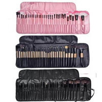 Makeup Brushes & Tools Wood Color Elegant Black Pink Makeup Brushes 24 Makeup Set Makeup Tools