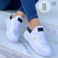 Women's Chunky Sole Casual Sneakers – Bee Embroidered Slip-On With Comfort Cushioning