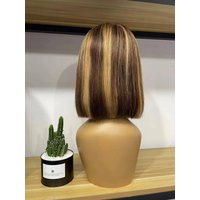Wholesale 12inch Human Hair Wig Bob 13*4 Frontal Lace Straight Bob Lace Front 100% Human Hair Wigs