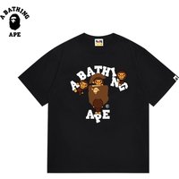 A BATHING APE BAPE-Cartoon Baby MILO Ape Head Letter Printed Cotton Short Sleeve