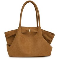 2025 New High – End Commuting Large – Capacity Handheld Dumpling – Shaped Bag For Women Retro Suede Single – Shoulder Tote Bag For Autumn And Winter