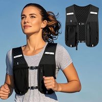 LightweightRunningHydrationVestBreathableAdjustableMarathonCyclingVestBackpack