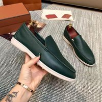 L Family Summer Solid Color Low Cut Adhesive Shoes Round Toe Casual Black Natural Single Shoe Genuine Leather