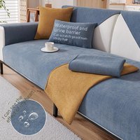 Home Textile Herringbone Sofa Cushions All Seasons Non Slip Cushions Simple Modern Solid Wood Leather Cover