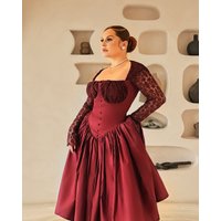 Women's Clothing elegant ruffled hem shirt high waist hip long skirt two piece suit