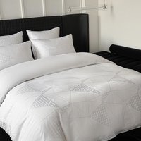 Light Luxury Simple Jacquard Matte Quilt Set Full
