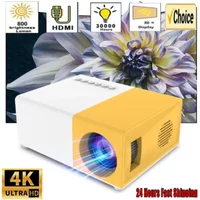 YG300 MINI Projector able Home Theater Smart TV Laser Beamer 3D Cinema LED Videoprojector 4K 1080P Movie Via HD