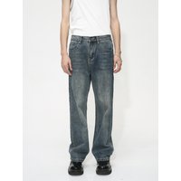 Clothing 2023S Four Seasons Loose Retro Mid High Waist Flared Slim Fit Denim Pants