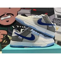 Adult Mens Womens Fashion DunkSB Low Pro Sea Salt Blue Color Sneakers Sports Shoes Skateboarding Shoes