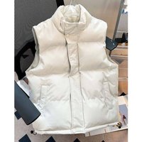  Oversized Vest – Thickened Polyester Gilet Stand Collar & Button Accents 