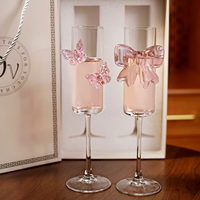 Crystal Champagne Glass Sparkling Wine Tall Glass Wine Glass Female High Beauty Wine Glass Pair Cocktail Glass