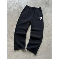 Embroidered Hoodie & Jogger Set Streetwear Two Piece 3D Patch Design Comfort Winter Outfit