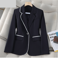 Clothing busalong long sleeved professional small suit formal wear jacket work clothes 9677