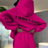 Clothing Fashion Casual Hooded Printed Sports Suit Two piece Set